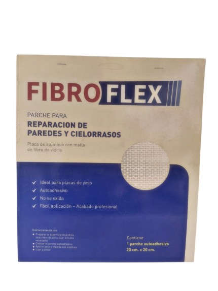 Parche Fibroflex Reparación Yeso Durlock 20 X 20
